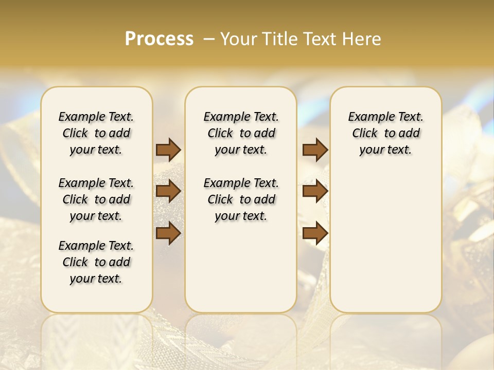Bulb Gold Bauble PowerPoint Template