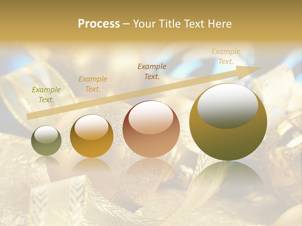 Bulb Gold Bauble PowerPoint Template