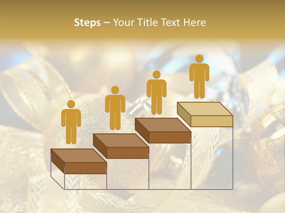 Bulb Gold Bauble PowerPoint Template