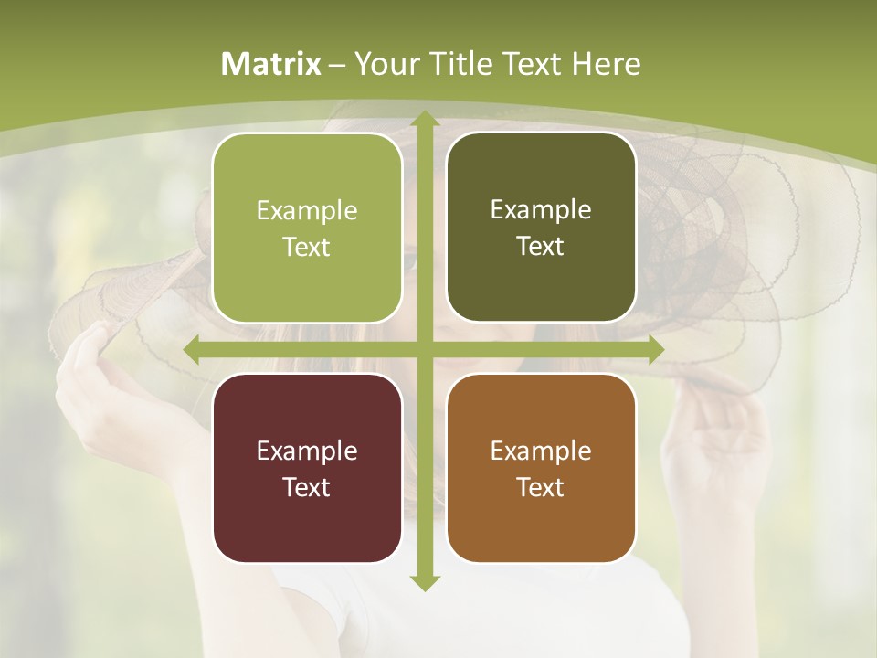 Portrait Hold Birch PowerPoint Template