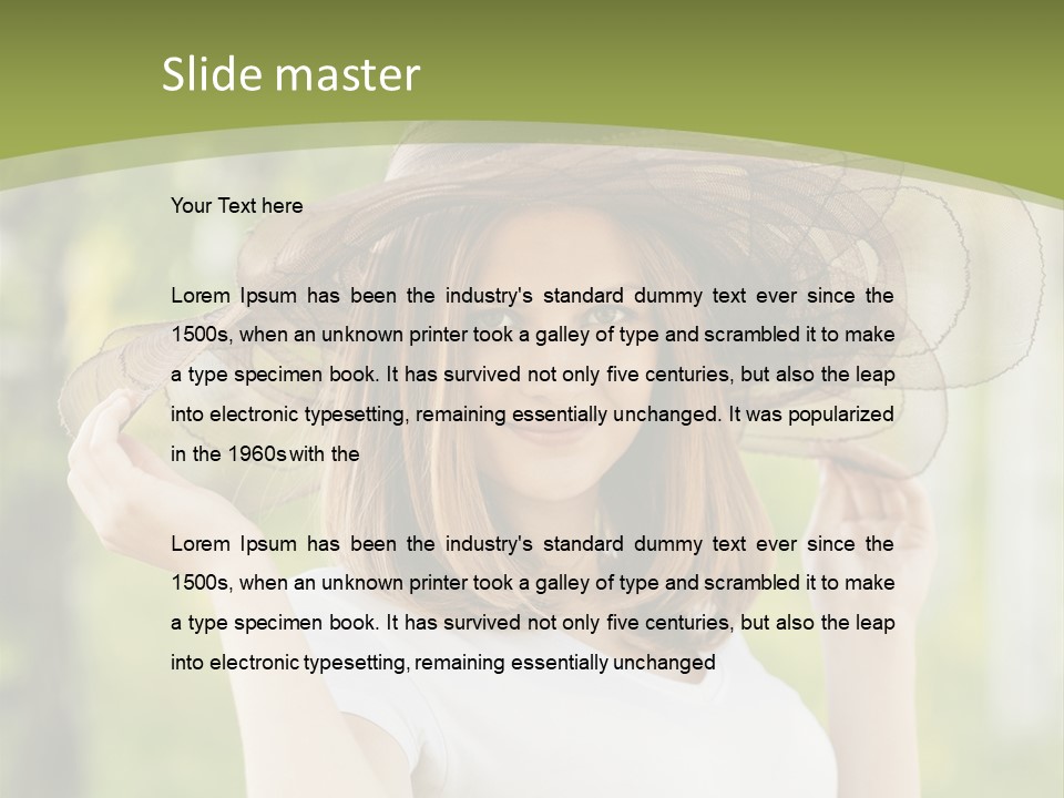 Portrait Hold Birch PowerPoint Template