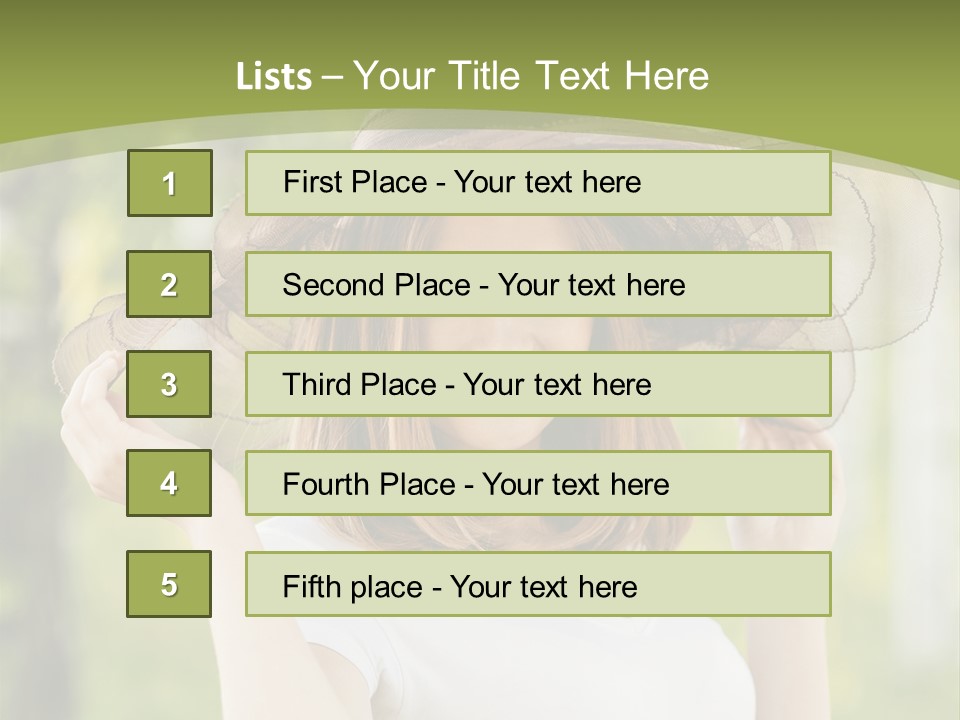 Portrait Hold Birch PowerPoint Template