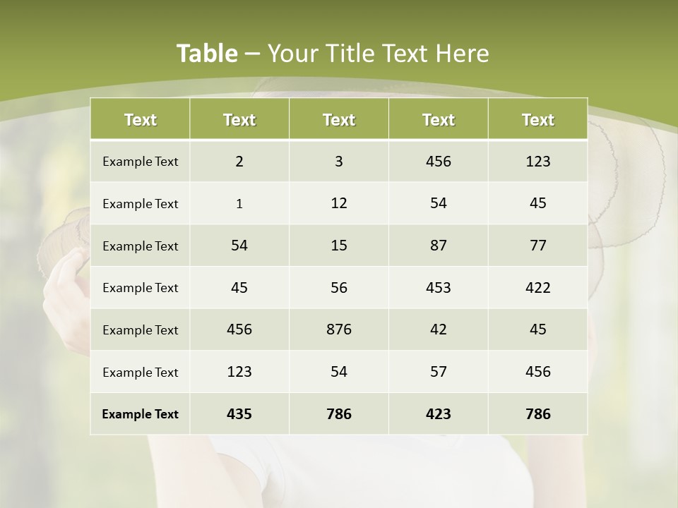 Portrait Hold Birch PowerPoint Template