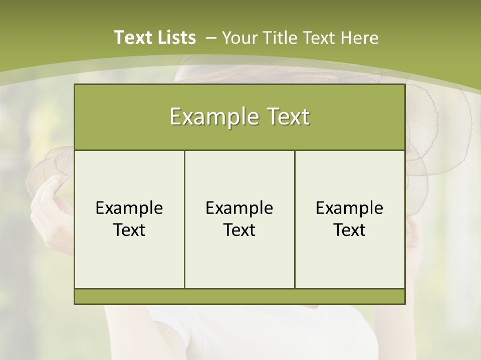 Portrait Hold Birch PowerPoint Template