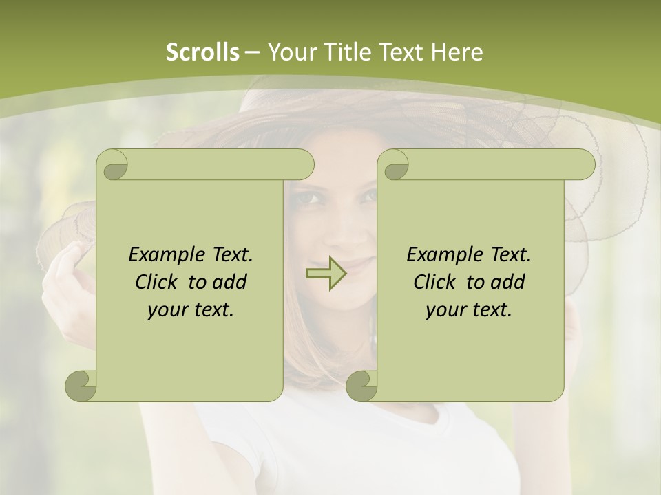 Portrait Hold Birch PowerPoint Template