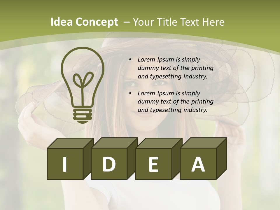 Portrait Hold Birch PowerPoint Template