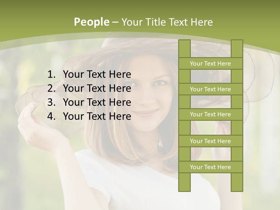Portrait Hold Birch PowerPoint Template