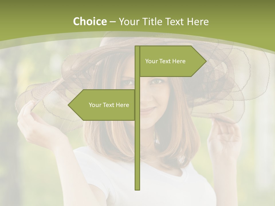 Portrait Hold Birch PowerPoint Template