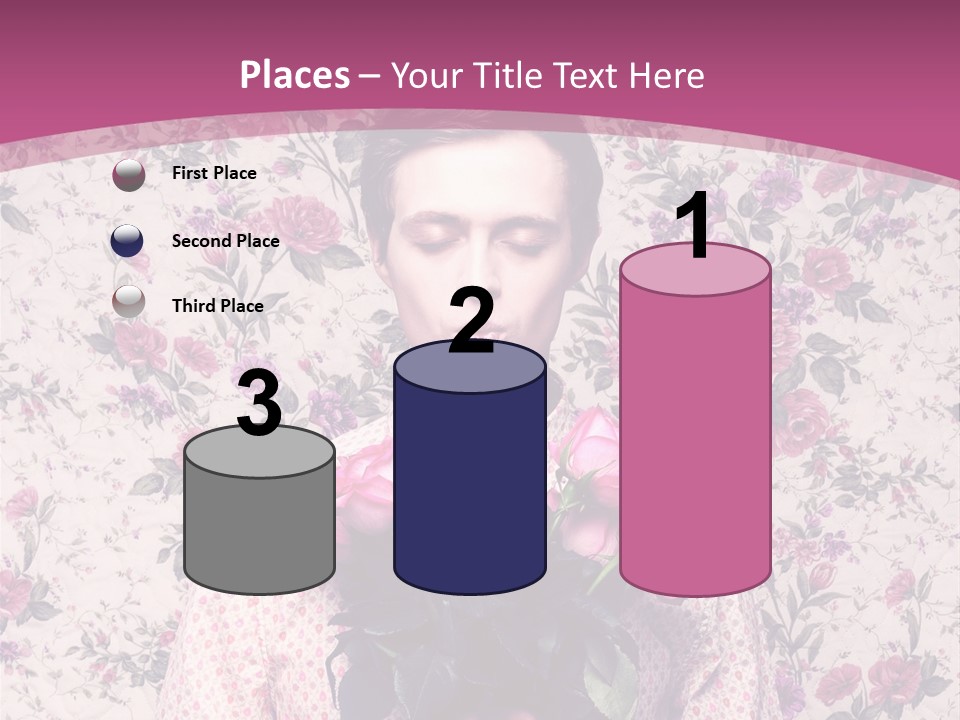 Person Holiday Flora PowerPoint Template