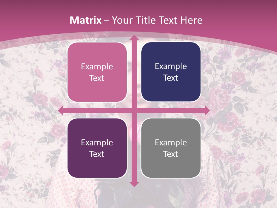 Person Holiday Flora PowerPoint Template