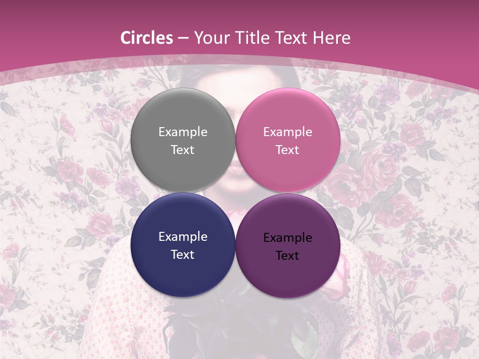 Person Holiday Flora PowerPoint Template