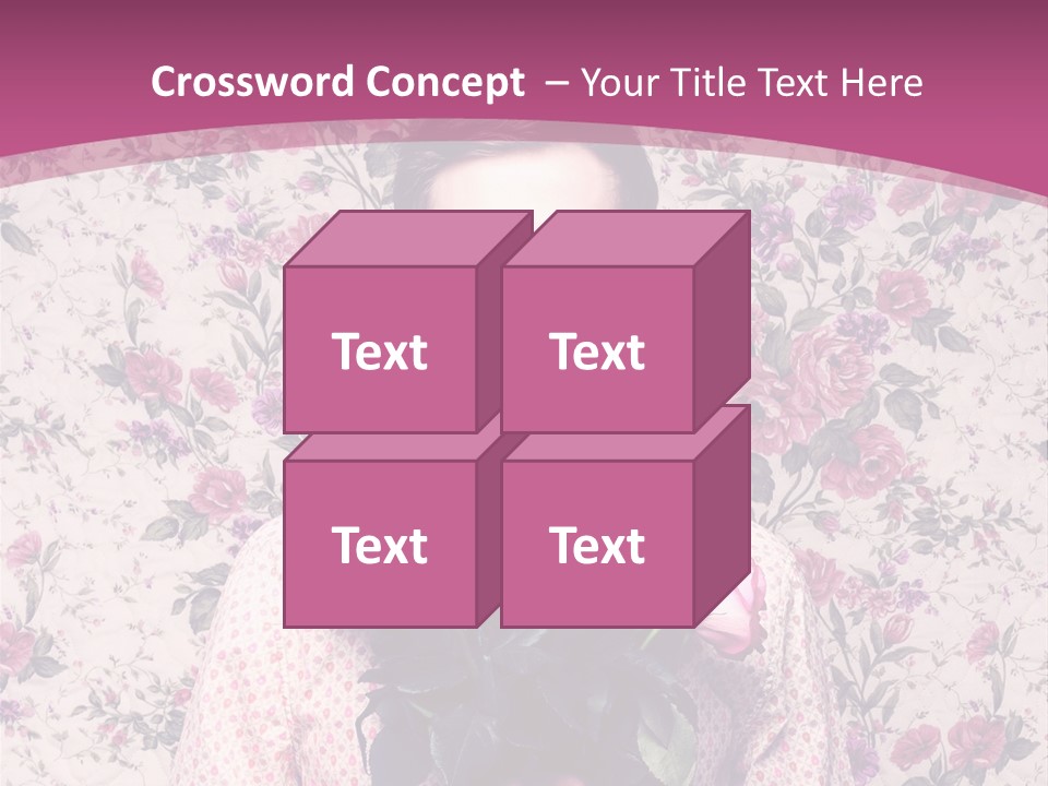 Person Holiday Flora PowerPoint Template