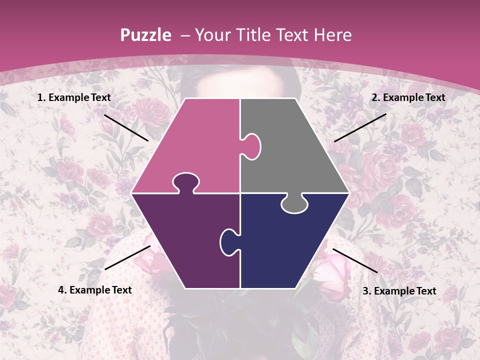 Person Holiday Flora PowerPoint Template