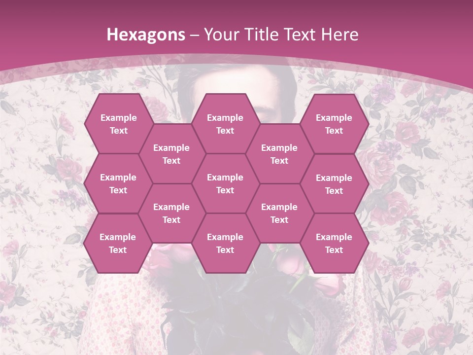 Person Holiday Flora PowerPoint Template