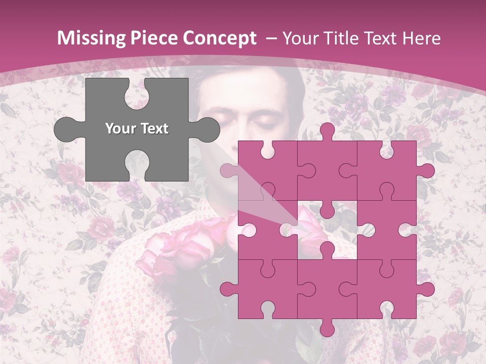 Person Holiday Flora PowerPoint Template