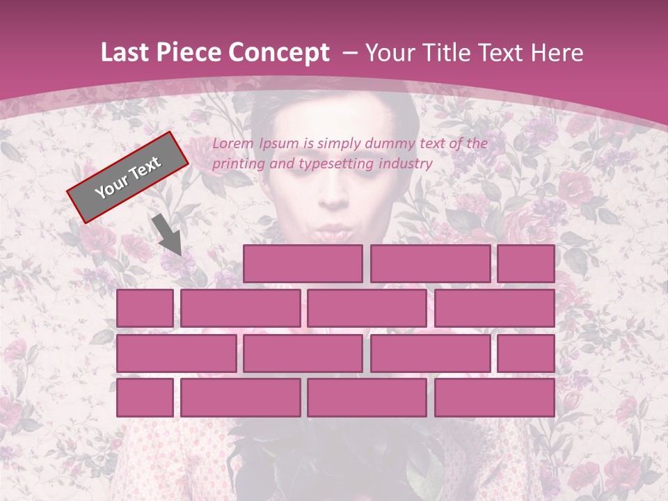 Person Holiday Flora PowerPoint Template