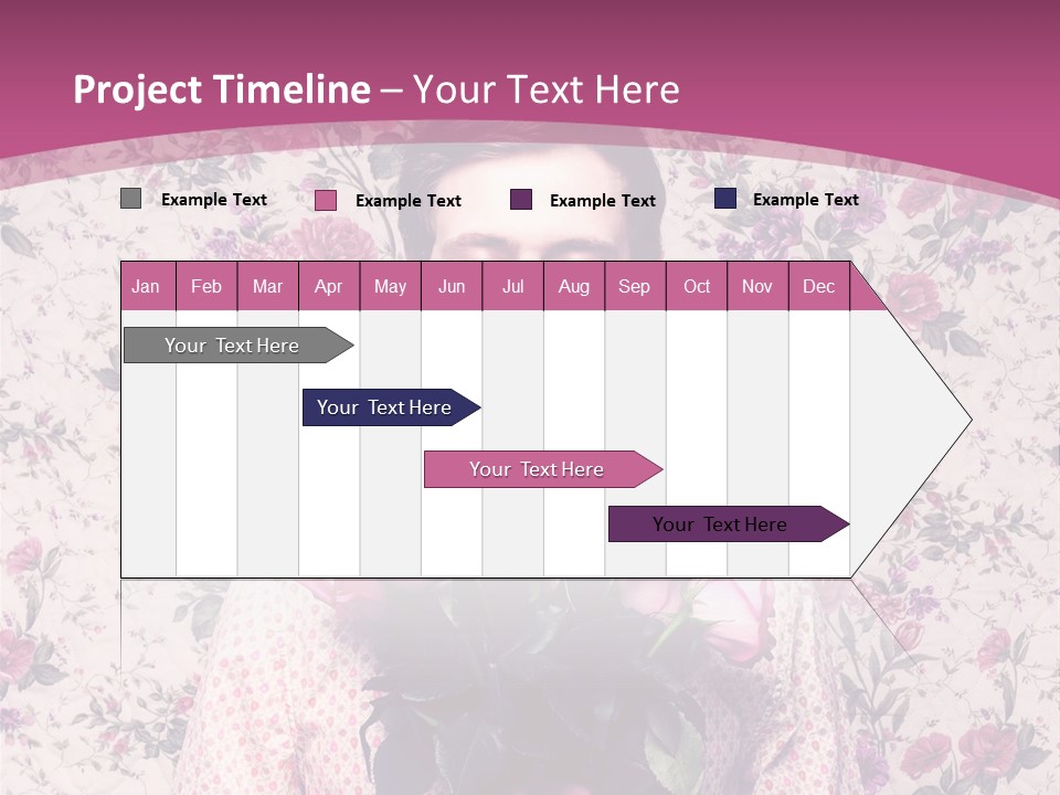 Person Holiday Flora PowerPoint Template