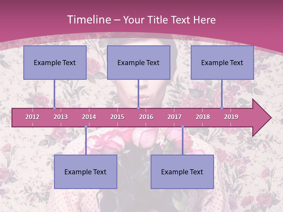 Person Holiday Flora PowerPoint Template