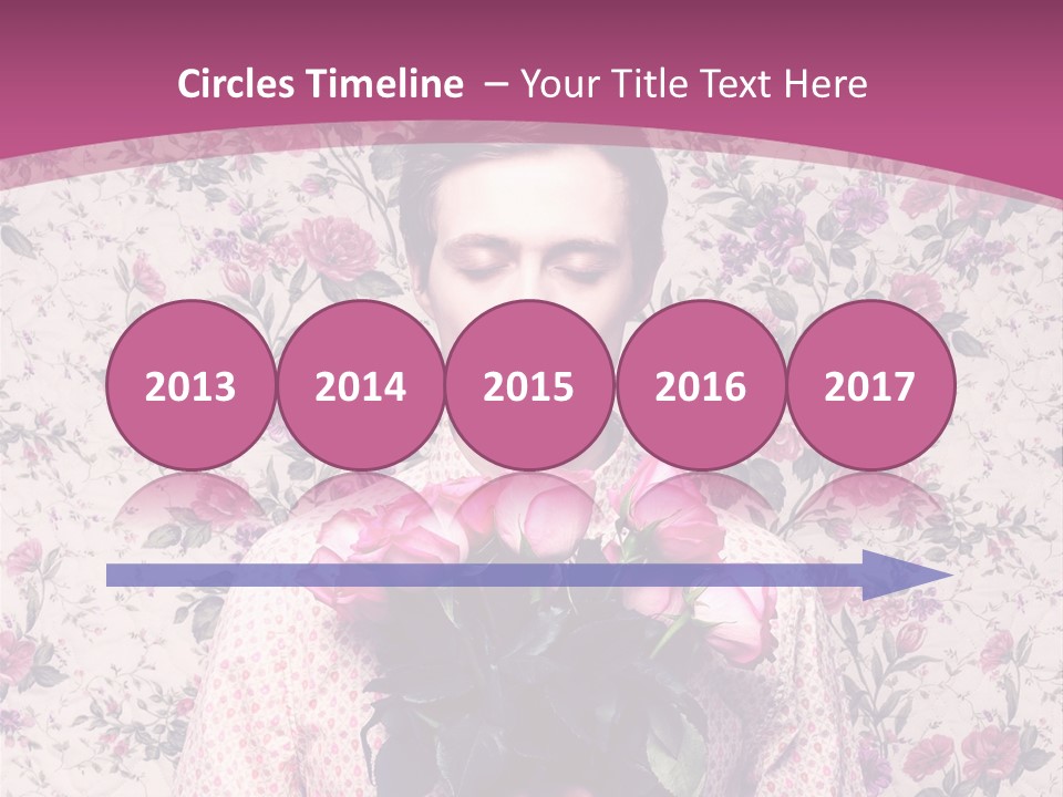 Person Holiday Flora PowerPoint Template