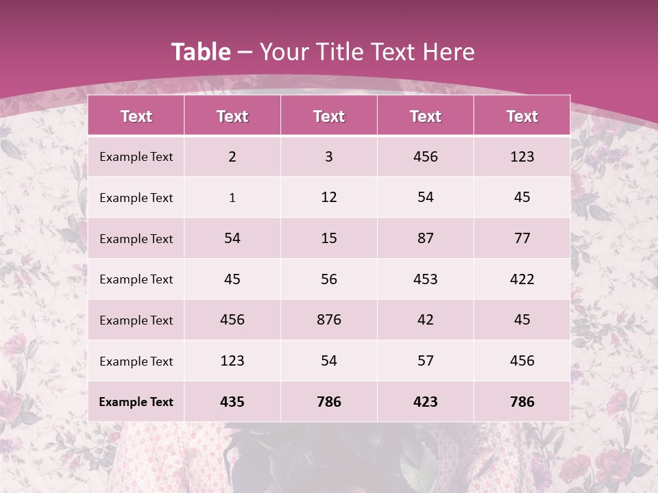 Person Holiday Flora PowerPoint Template