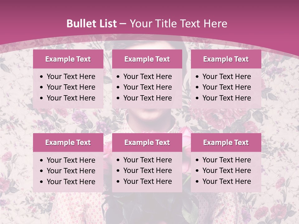 Person Holiday Flora PowerPoint Template