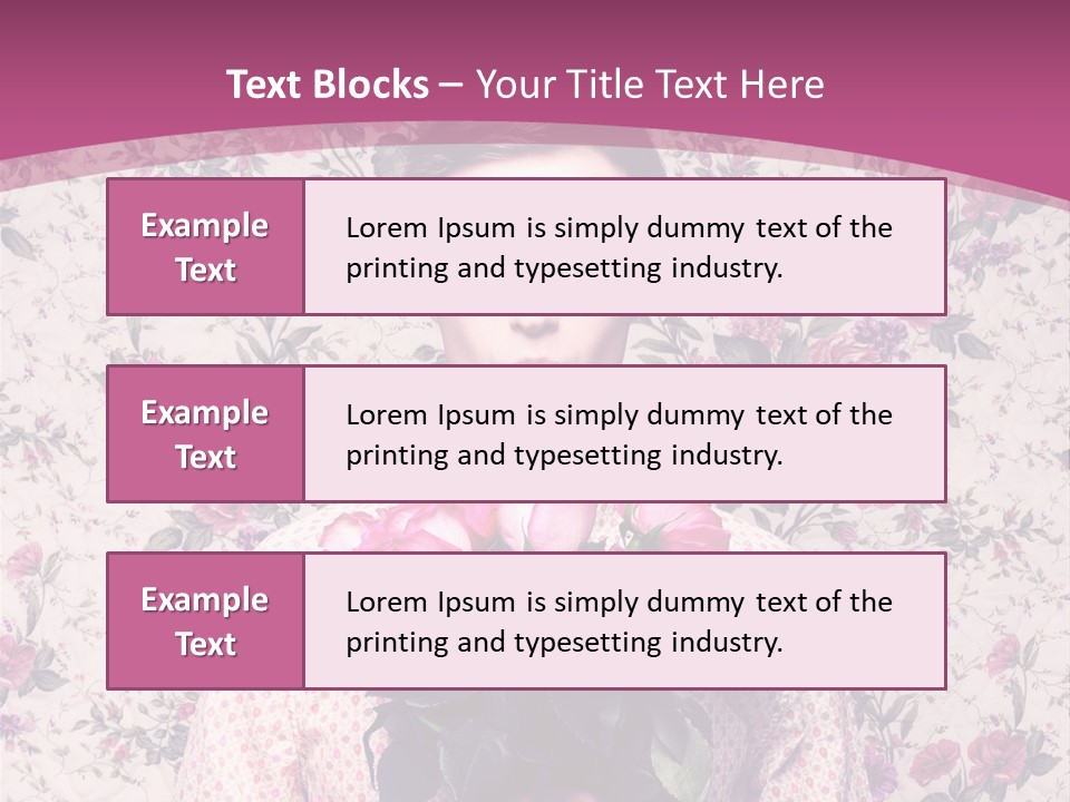 Person Holiday Flora PowerPoint Template