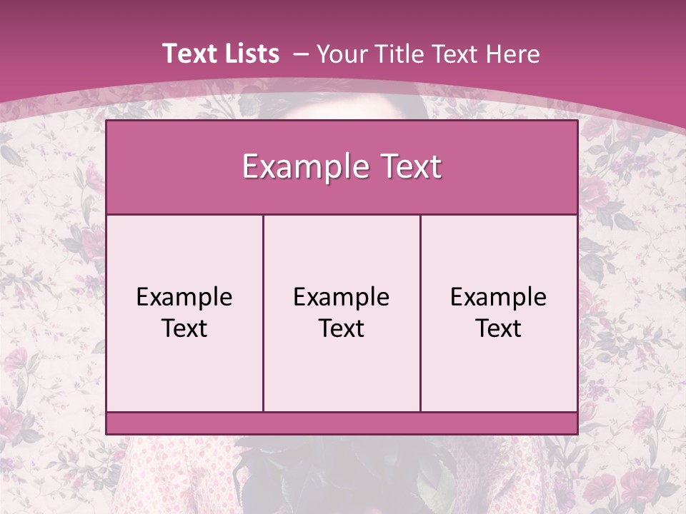 Person Holiday Flora PowerPoint Template