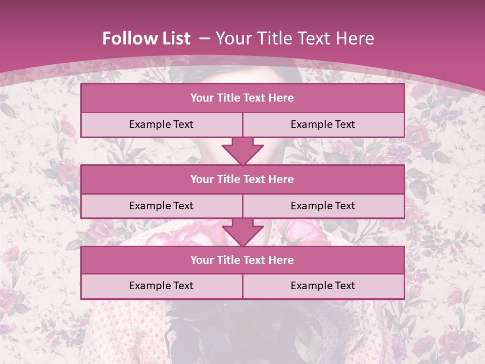 Person Holiday Flora PowerPoint Template