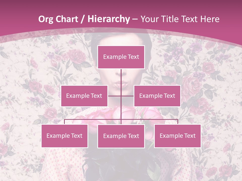 Person Holiday Flora PowerPoint Template