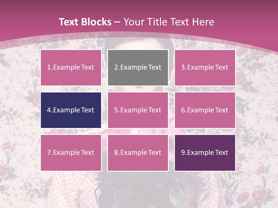 Person Holiday Flora PowerPoint Template