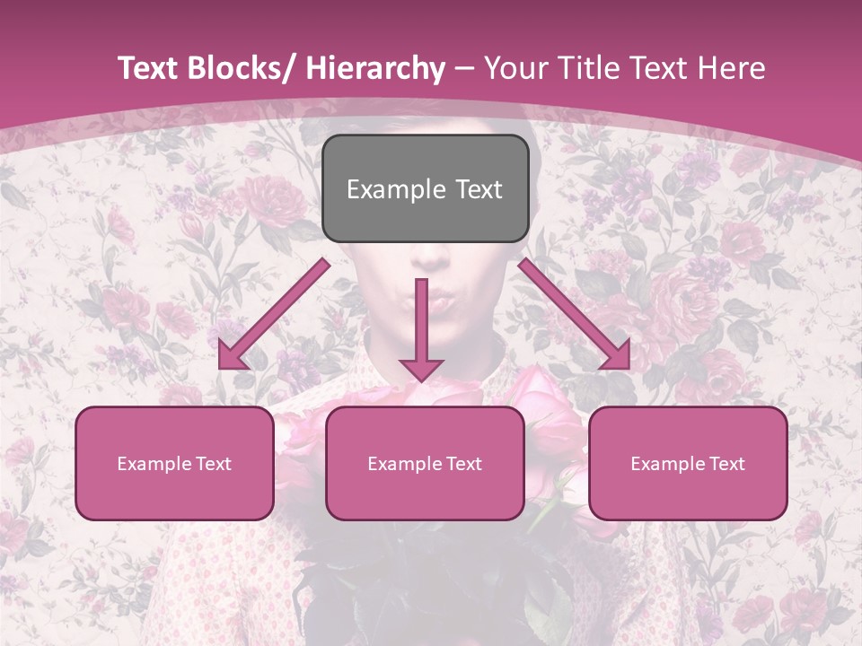 Person Holiday Flora PowerPoint Template