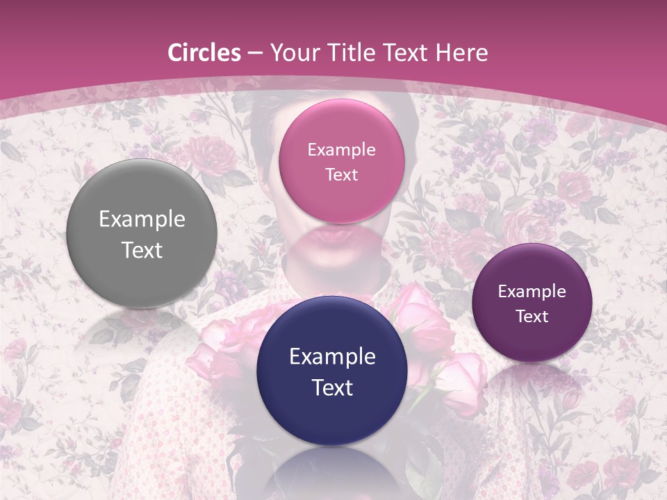 Person Holiday Flora PowerPoint Template