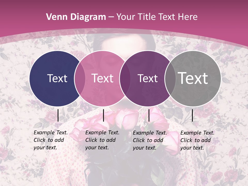 Person Holiday Flora PowerPoint Template