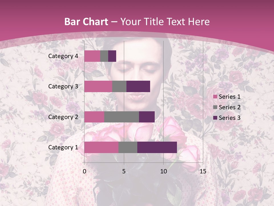 Person Holiday Flora PowerPoint Template
