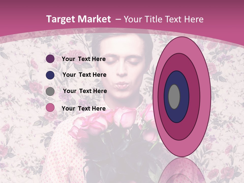 Person Holiday Flora PowerPoint Template