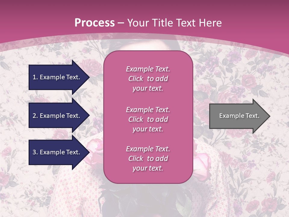 Person Holiday Flora PowerPoint Template
