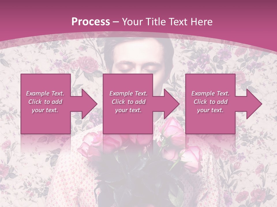 Person Holiday Flora PowerPoint Template
