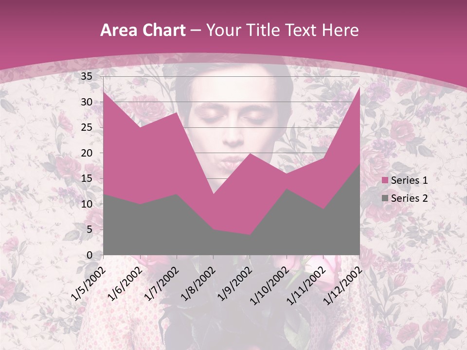 Person Holiday Flora PowerPoint Template