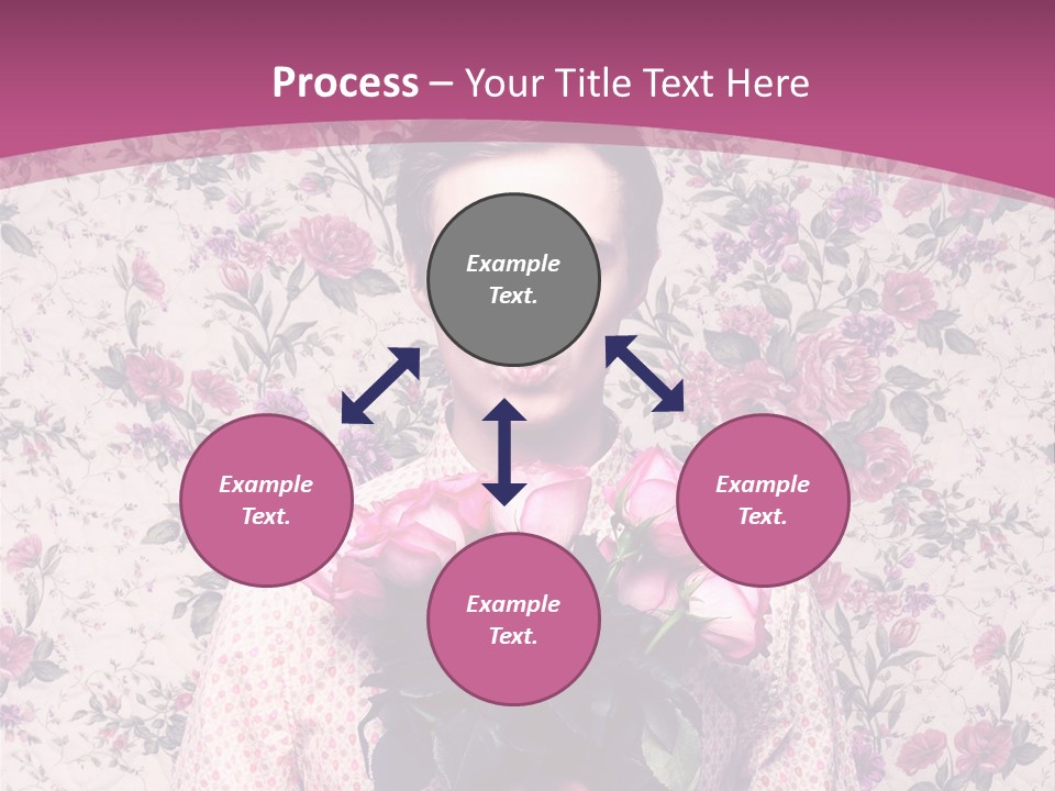 Person Holiday Flora PowerPoint Template