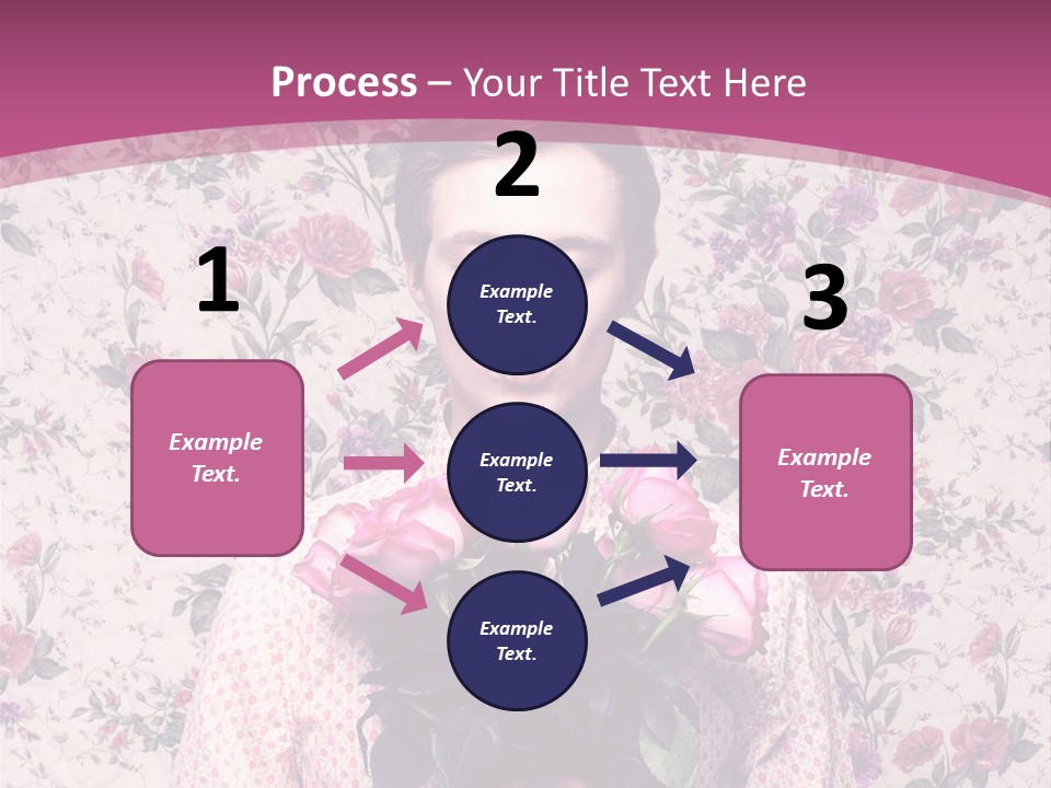 Person Holiday Flora PowerPoint Template