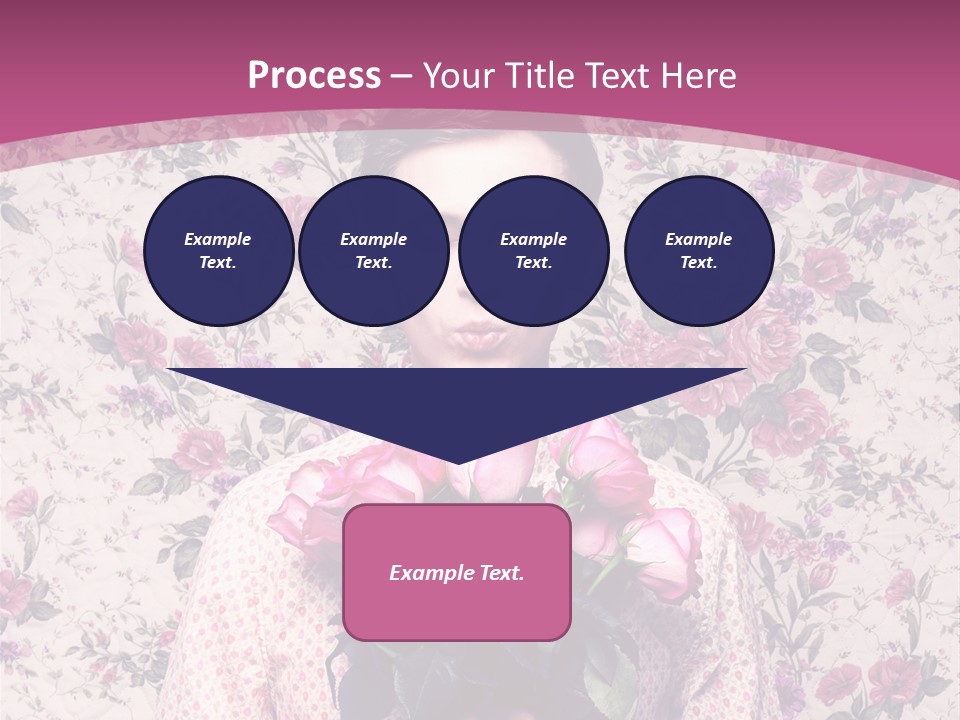 Person Holiday Flora PowerPoint Template