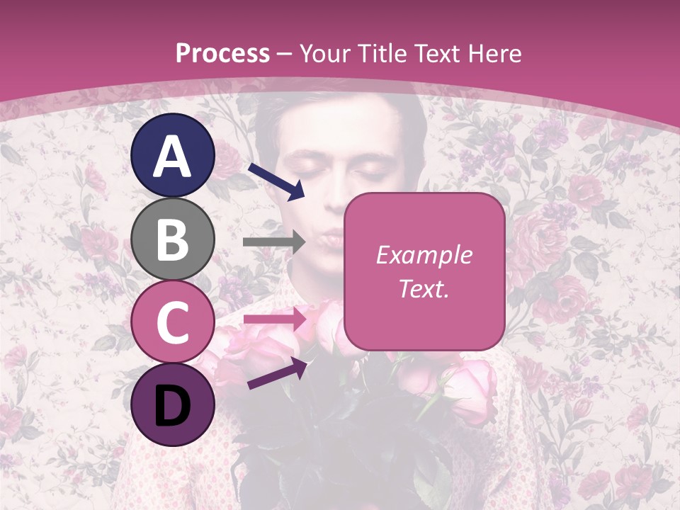 Person Holiday Flora PowerPoint Template