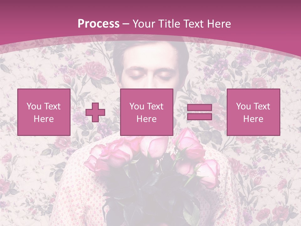 Person Holiday Flora PowerPoint Template