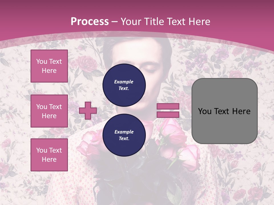 Person Holiday Flora PowerPoint Template