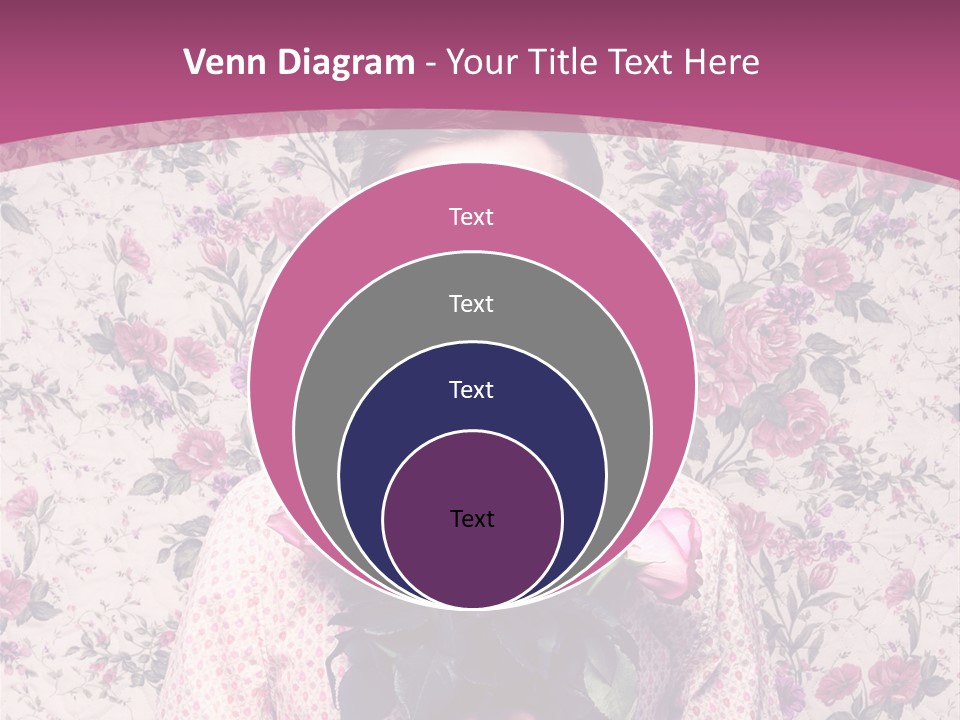 Person Holiday Flora PowerPoint Template