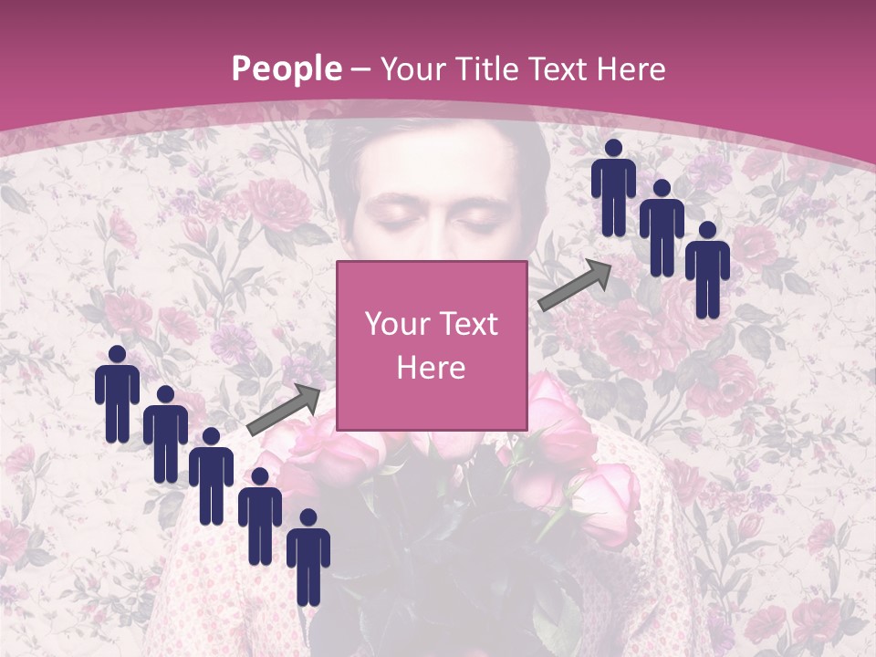 Person Holiday Flora PowerPoint Template