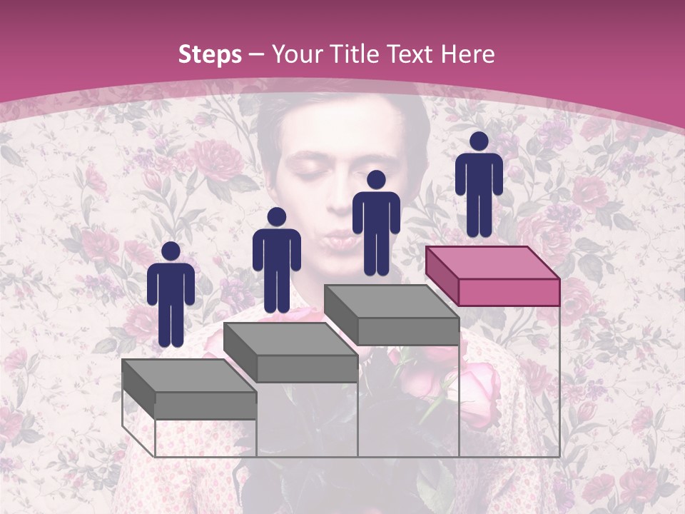 Person Holiday Flora PowerPoint Template