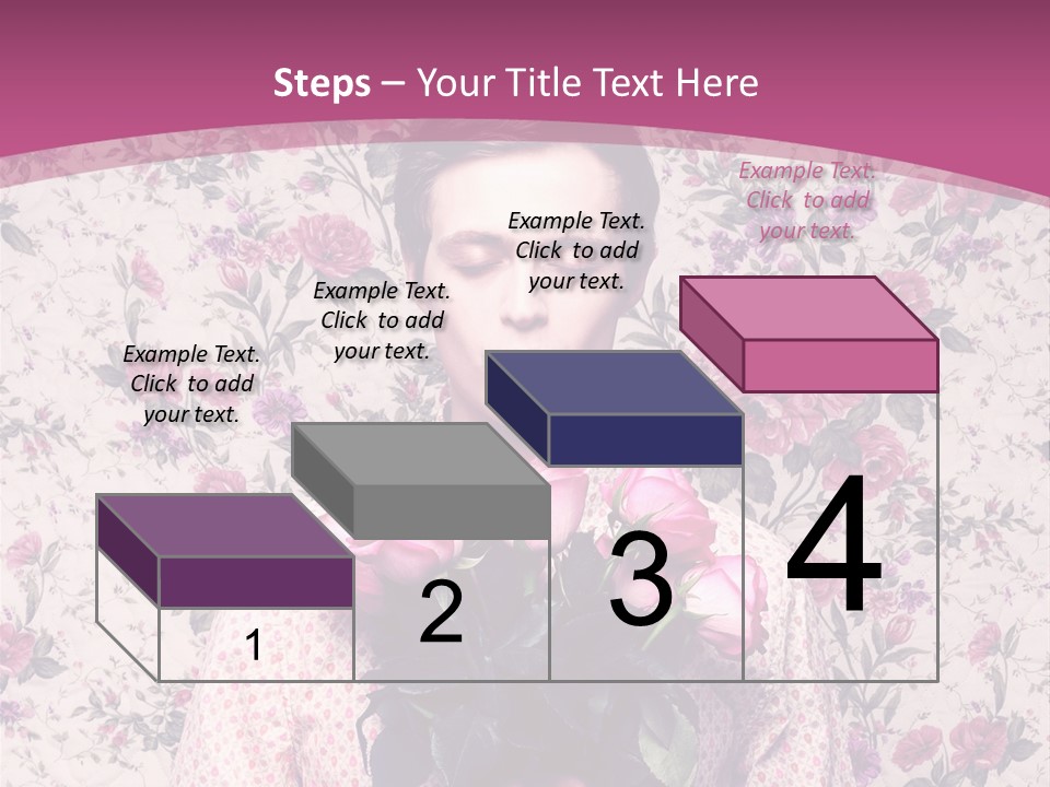 Person Holiday Flora PowerPoint Template