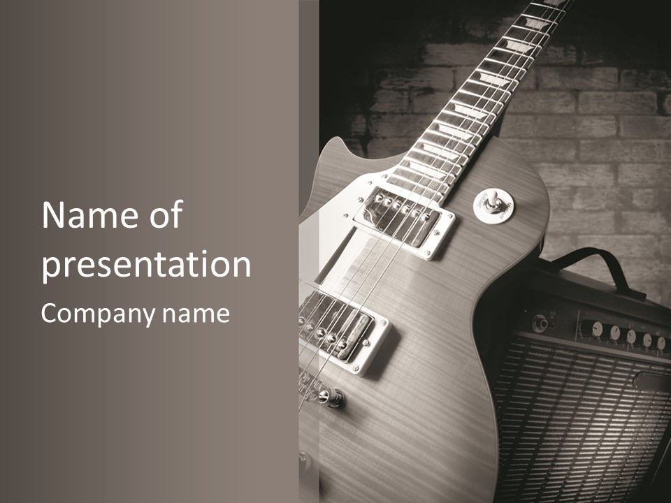 Electric Music Entertainment PowerPoint Template