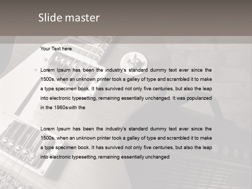 Electric Music Entertainment PowerPoint Template